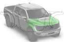 Pre-cut paint protection film (PPF) kit compatible with Ford F150 Raptor (Hood and Fenders)
