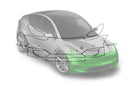 Pre-cut paint protection film kit for Tesla Model Y Bumper & Headlamp