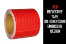 Red reflective PVC safety tape for trailers