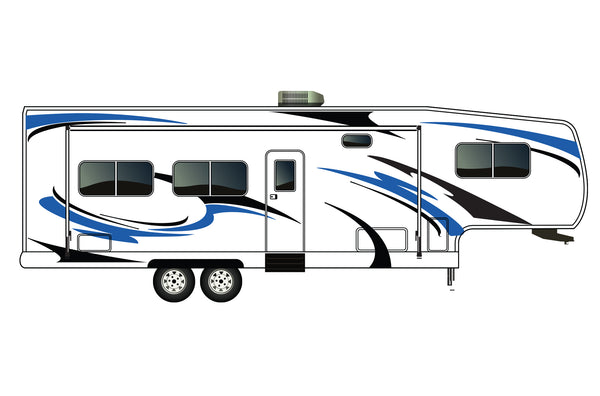 Replacement graphics decals for RVs Fifth-Wheels (kit RG15006)