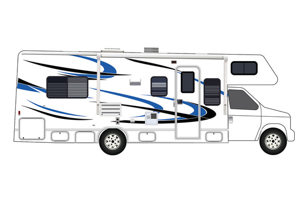Replacement graphics decals for RVs Motorhome Class C (kit RG15001)