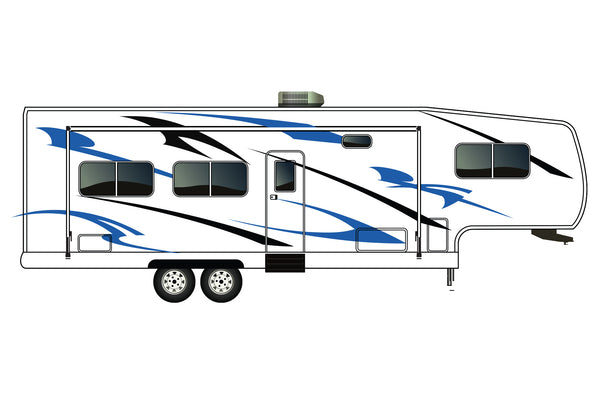 Replacement graphics decals for RVs Fifth-Wheels (kit RG15002)