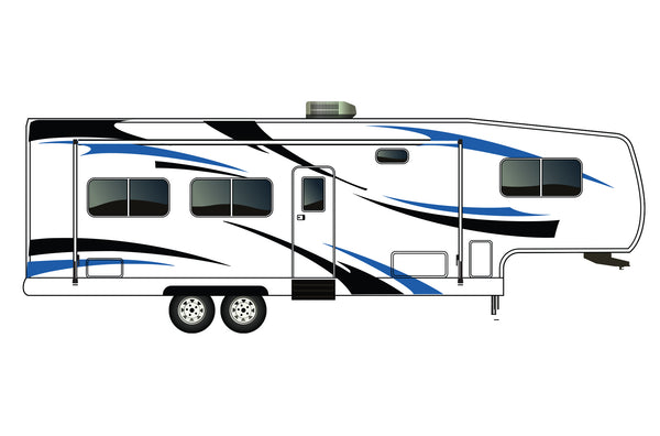 Replacement graphics decals for RVs Fifth-Wheels (kit RG15003)