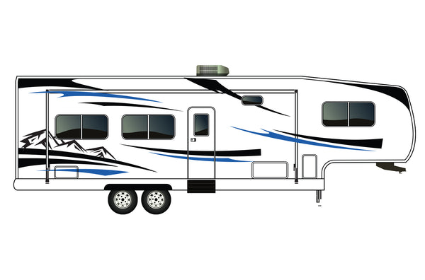 Replacement graphics decals for RVs Fifth-Wheels (kit RG15004)
