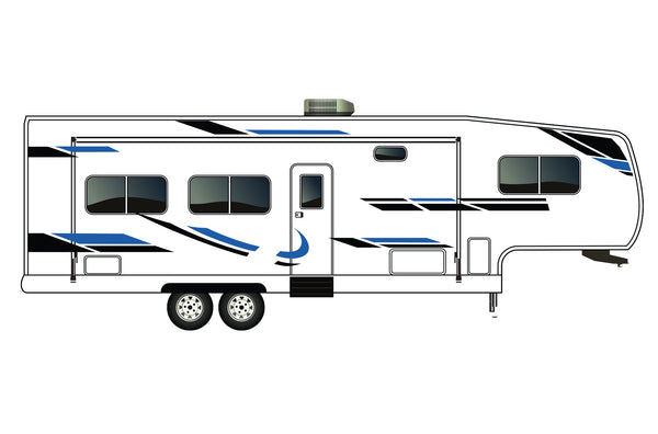 Replacement graphics decals for RVs Fifth-Wheels (kit RG15005)