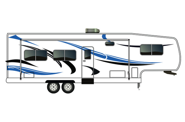 Replacement graphics decals for RVs Fifth-Wheels (kit RG15007)