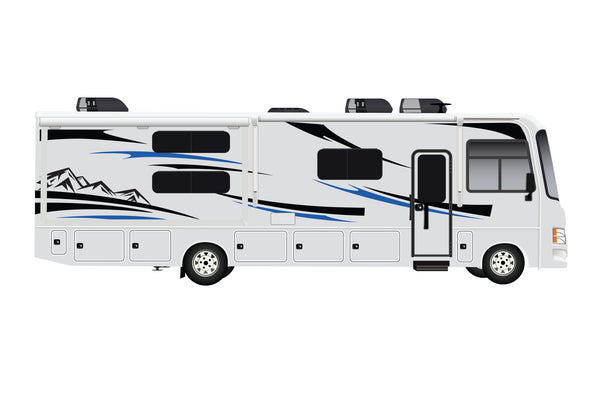 Replacement graphics decals for RVs Motorhome Class A (kit RG15004)