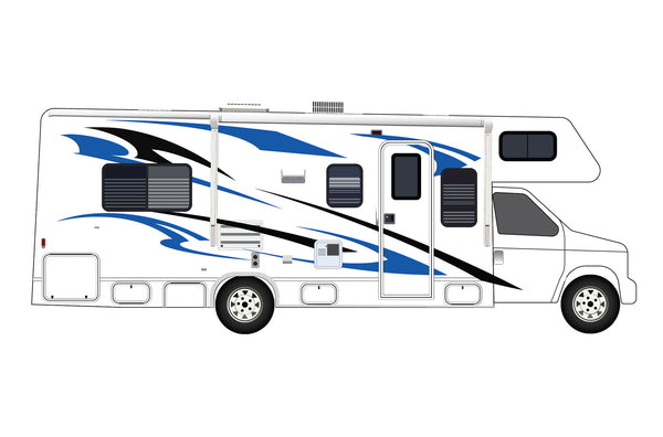 Replacement graphics decals for RVs Motorhome Class C (kit RG15002)