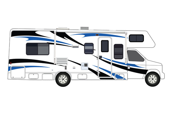 Replacement graphics decals for RVs Motorhome Class C (kit RG15003)