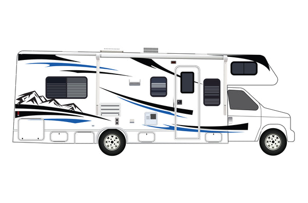 Replacement graphics decals for RVs Motorhome Class C (kit RG15004)