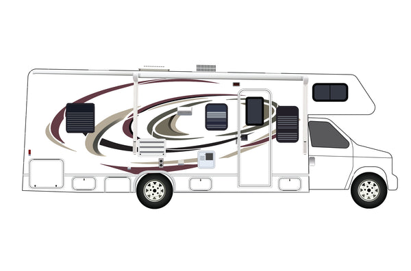 Replacement graphics decals for RVs Motorhome Class C (kit RG15026)