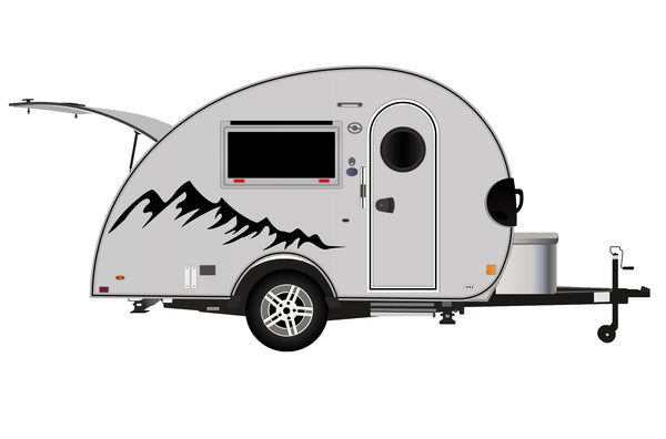 Replacement graphics decals for RVs Teardrop Trailers (kit RG15023)