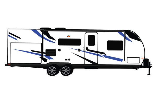 Replacement graphics decals for RVs Travel Trailer (kit RG15000)