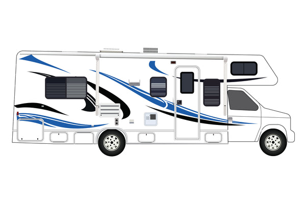 Replacement graphics decals for RVs Motorhome Class C (kit RG15007)