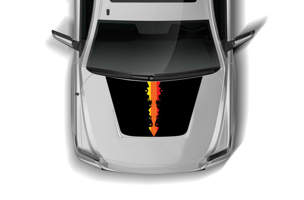 Retro arrow hood graphics decals for Toyota Tundra 2007-2021
