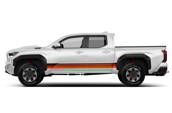 Retro themes center side graphics decals for Toyota Tacoma