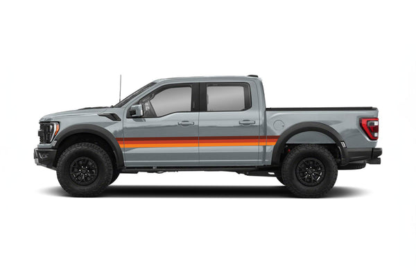 Retro themes side center graphics decals for Ford F150 Raptor