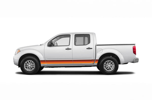 Retro themes side center graphics decals for Nissan Frontier 2005-2021
