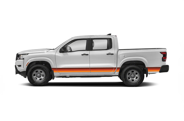 Retro themes side center graphics decals for Nissan Frontier