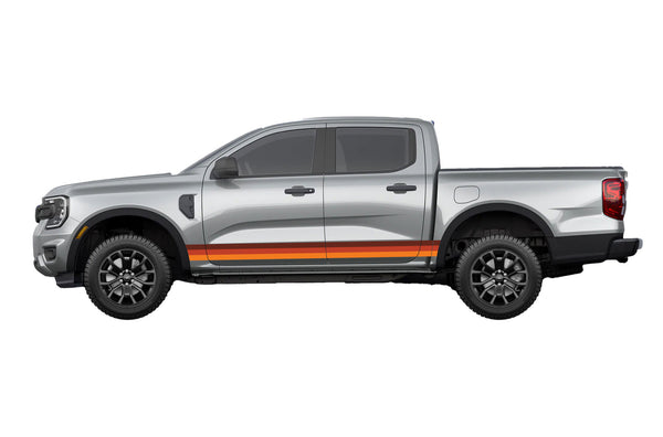 Retro themes side graphics decals for Ford Ranger