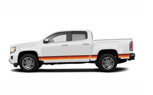 Retro themes side graphics decals for GMC Canyon 2015-2022
