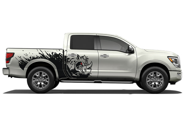 Rhino splash side graphics decals for Nissan Titan