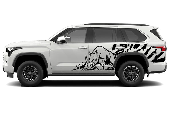 Rhino splash side decals graphics compatible with Toyota Sequoia