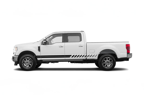 Rocker lower panel stripes graphics decals for Ford F250 2017-2022
