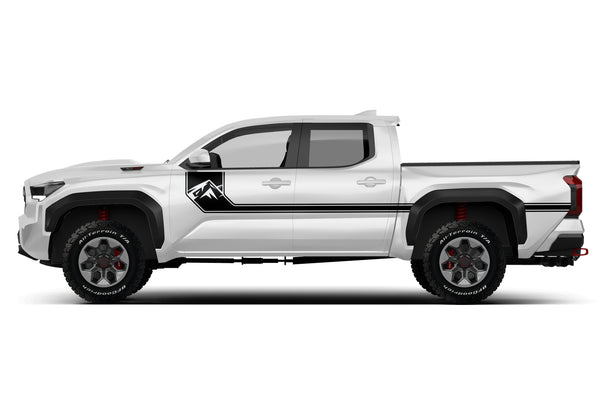 Side line mountain stripes graphics decals for Toyota Tacoma