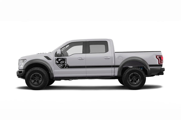 Side nightmare stripes graphics decals for Ford F150 Raptor 2017-2020