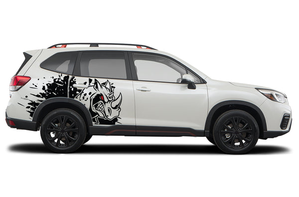 Side rhino splash graphics decals for Subaru Forester 2019-2024