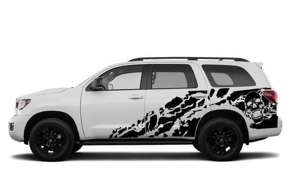 Skull side graphics decals for Toyota Sequoia 2008-2022