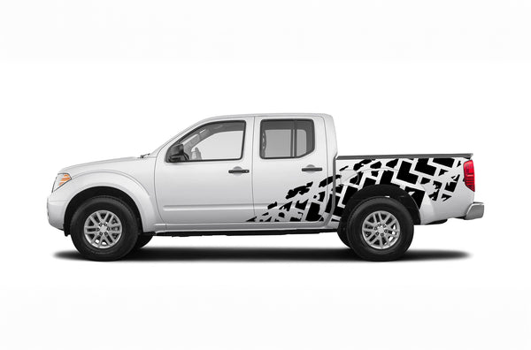 Tire truck side graphics decals for Nissan Frontier 2005-2021