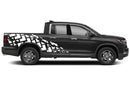Tire truck side graphics decals for Honda Ridgeline