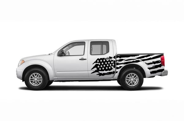 US flag side graphics decals for Nissan Frontier 2005-2021