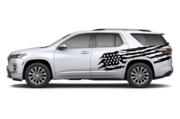 US flag graphics decals for Chevrolet Traverse 2018-2023