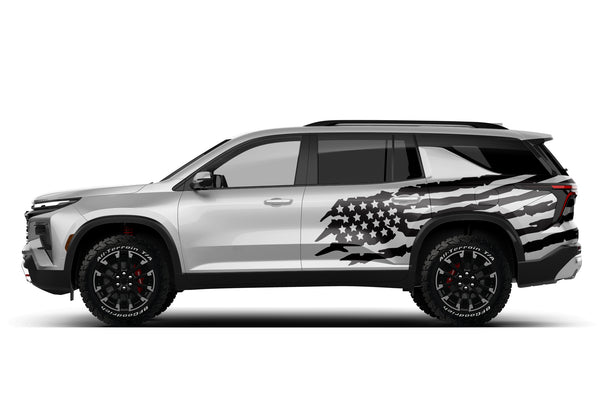 US flag side graphics decals for Chevrolet Traverse