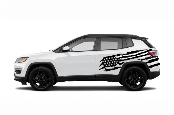 US flag side graphics decals for Jeep Compass