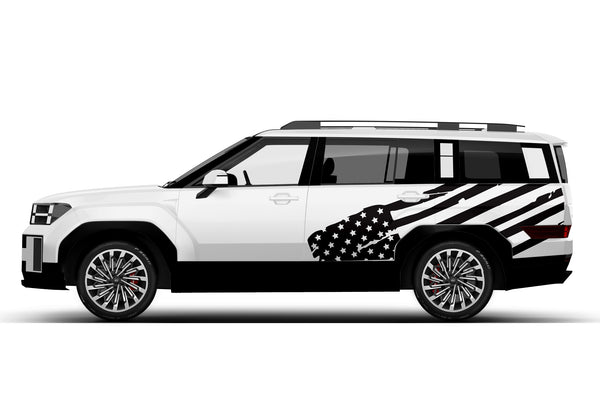 USA flag side graphics decals for Hyundai Santa Fe