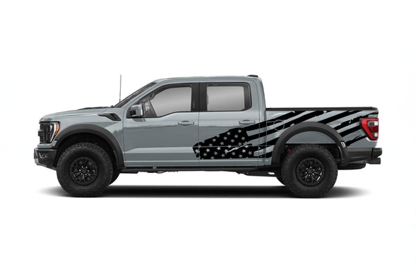 USA flag side graphics decals for Ford F150 Raptor