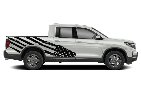 USA flag side graphics decals for Honda Ridgeline