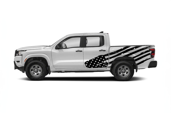 USA flag side graphics decals for Nissan Frontier