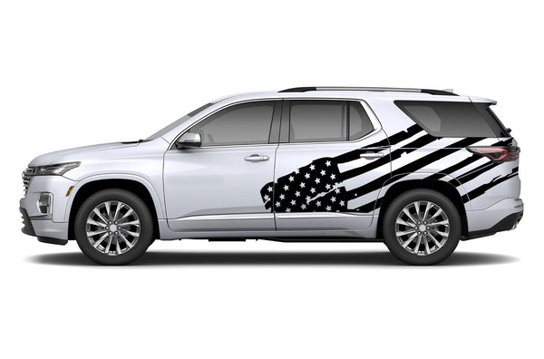 USA flag graphics decals for Chevrolet Traverse 2018-2023