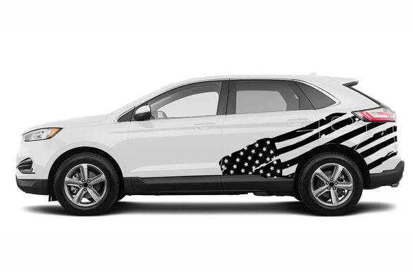 USA flag side decals graphics decals for Ford Edge
