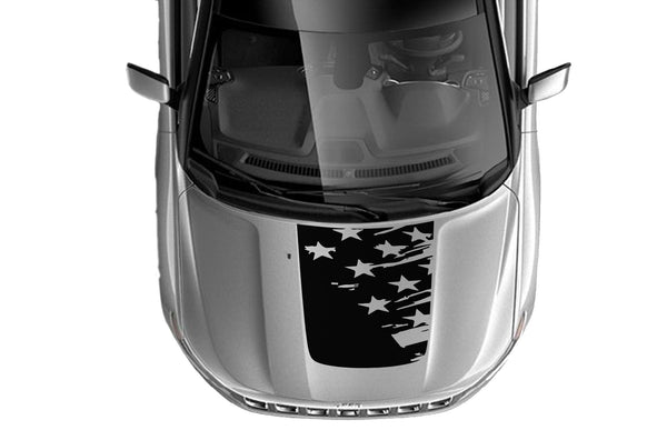 USA stars hood graphics decals for Jeep Compass
