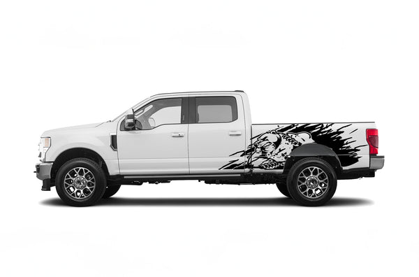 Wild bear door graphics decals for Ford F250 2017-2022