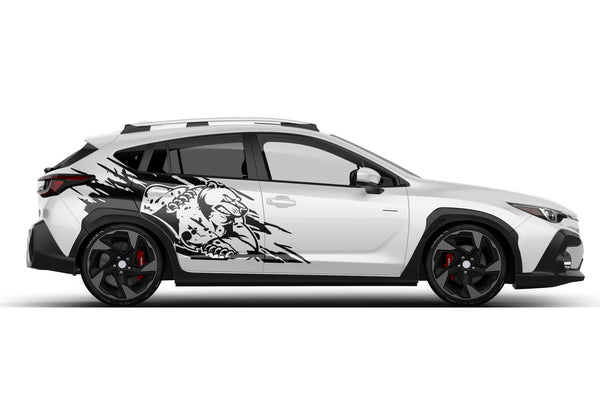 Wild bear side graphics decals for Subaru Crosstrek