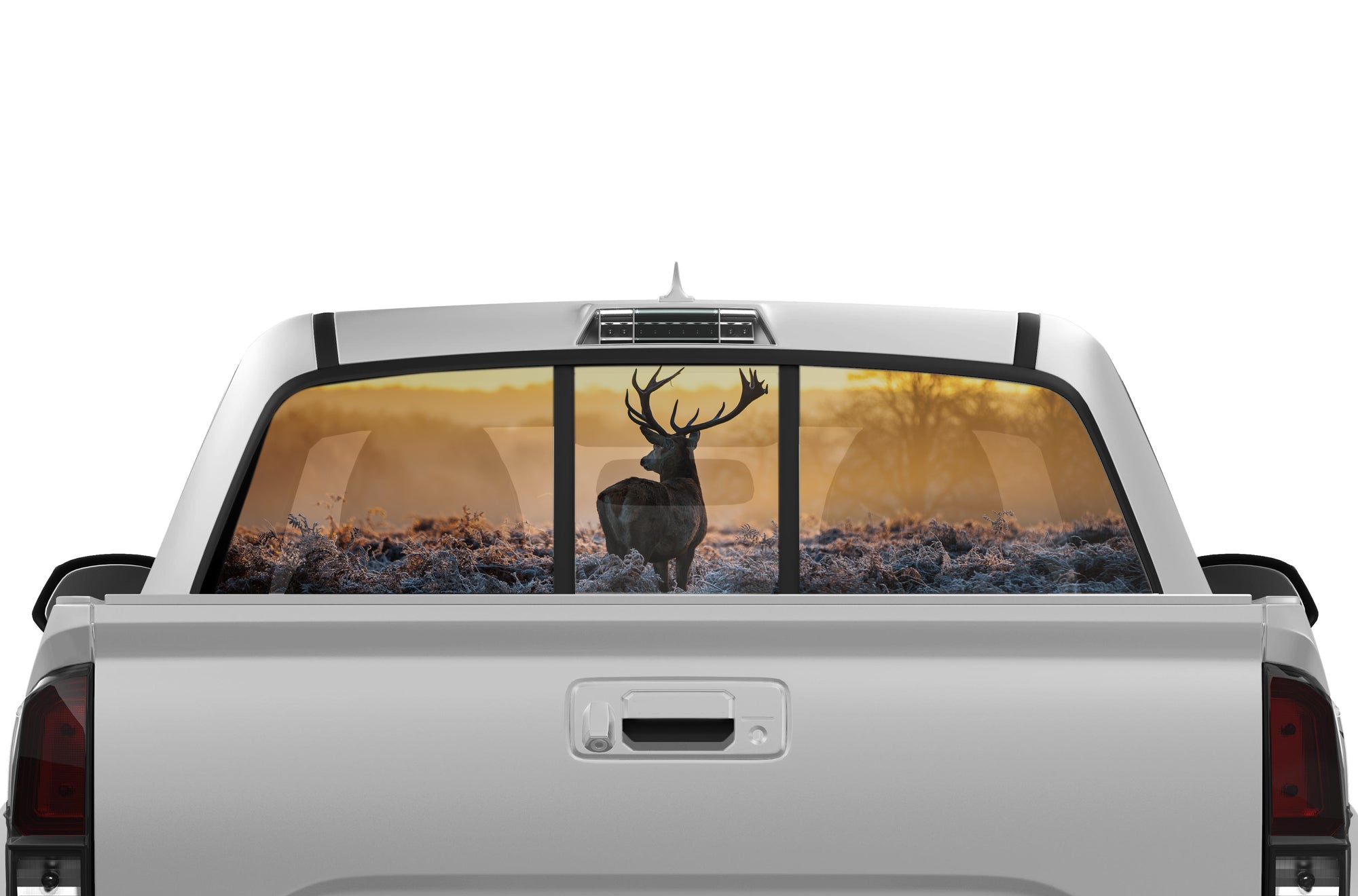 Wild Deer Perforated Rear Window Decals For Toyota Tacoma 2016-2023