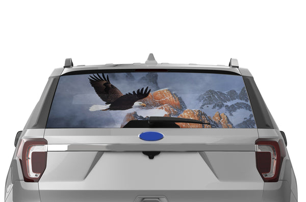 Wild eagle perforated rear window decal for Ford Explorer 2011-2019