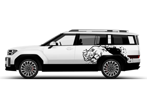 Wild rhino splash graphics decals for Hyundai Santa Fe